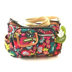 lily bloom playful garden luggage